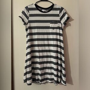 Striped Mini Dress - Size medium